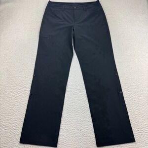 Eddie Bauer Travex Adventure Pants Women‎ 10 Roll Up Straight Leg Workwear Blue